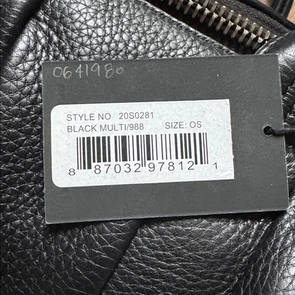 Alexander Wang Mini Rockie shoulder bag in black pebbled leather with rose print - Picture 2 of 5